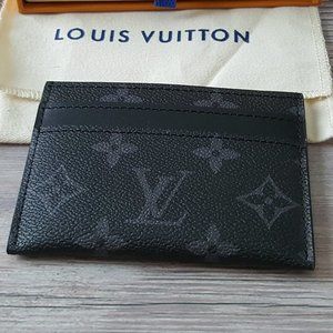 Louis Vuitton Black Monogram Card Holder